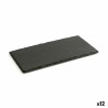 Bandeja de Ceru00e1mica Efecto Pizarra Quid Gastro Fun Negro (32 x 17 cm) (12 Unidades)