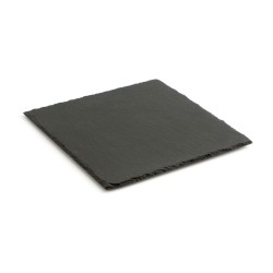 Bandeja de Ceru00e1mica Efecto Pizarra Quid Gastro Fun Negro (30 x 30 cm) (12 Unidades)