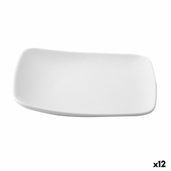 Plato de Postre Ariane Vita Cuadrado Ceru00e1mica Blanco (20 x 17 cm) (12 Unidades)