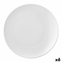 Plato Llano Ariane Vital Coupe Ceru00e1mica Blanco (24 cm) (6 Unidades)