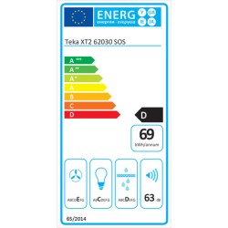 Campana Convencional Teka XT2 62030 60 cm 105 m3/h