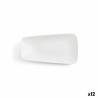 Plato Llano Ariane Vital Rectangular Ceru00e1mica Blanco (24 x 13 cm) (12 Unidades)