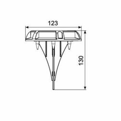 Foco Solar Galix Suelo Aluminio