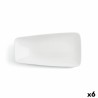 Plato Llano Ariane Vital Rectangular Ceru00e1mica Blanco (38 x 20,4 cm) (6 Unidades)