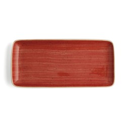 Fuente de Cocina Ariane Terra Rectangular Ceru00e1mica Rojo (36 x 16,5 cm) (6 Unidades)