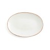 Fuente de Cocina Ariane Terra Ovalado Ceru00e1mica Beige (u00d8 32 cm) (6 Unidades)