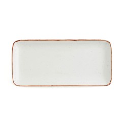 Fuente de Cocina Ariane Terra Rectangular Ceru00e1mica Beige (36 x 16,5 cm) (6 Unidades)