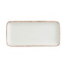 Fuente de Cocina Ariane Terra Rectangular Ceru00e1mica Beige (36 x 16,5 cm) (6 Unidades)