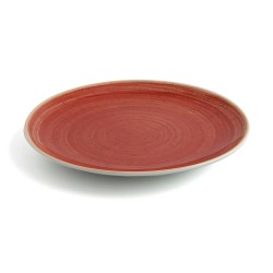 Plato Llano Ariane Terra Ceru00e1mica Rojo (u00d8 31 cm) (6 Unidades)