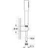 Alcachofa de ducha con manguera Grohe Vitalio Get Stick 27459000 Cromado 150 cm 1 Posición