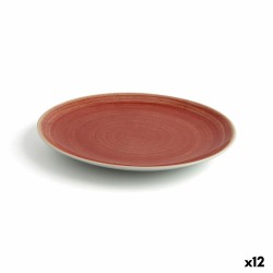 Plato Llano Ariane Terra Rojo Ceru00e1mica u00d8 21 cm (12 Unidades)