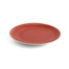 Plato Llano Ariane Terra Ceru00e1mica Rojo (24 cm) (6 Unidades)