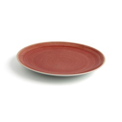 Plato Llano Ariane Terra Ceru00e1mica Rojo (u00d8 29 cm) (6 Unidades)