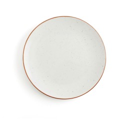 Plato Llano Ariane Terra Ceru00e1mica Beige (24 cm) (6 Unidades)