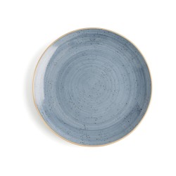 Plato Llano Ariane Terra Ceru00e1mica Azul (u00d8 27 cm) (6 Unidades)