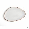 Plato Llano Ariane Terra Ceru00e1mica Beige u00d8 21 cm (12 Unidades)