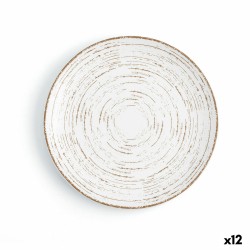 Plato Llano Ariane Tornado White Bicolor Ceru00e1mica u00d8 21 cm (12 Unidades)