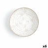 Plato Hondo Ariane Tornado Ceru00e1mica Bicolor (u00d8 21 cm) (6 Unidades)