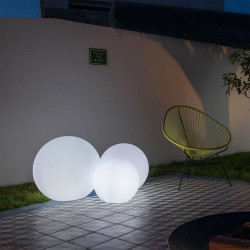 Bola con Luz para Exterior Lumisky Bobby Ø 60 cm Blanco E27