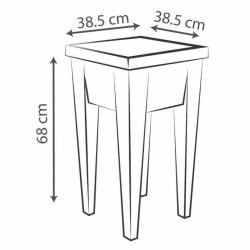 Macetero EDA  Vegetales Mesa de Cultivo 38,5 x 38,5 x 68 cm