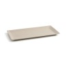 Bandeja de Aperitivos Quid Mineral Gres Beige Ceru00e1mica 15 x 30 cm (8 Unidades)