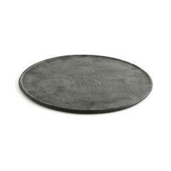 Bajo Plato Quid Mineral Gres Ceru00e1mica Negro u00d8 33 cm (6 Unidades)