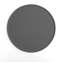 Bajo Plato Quid Mineral Gres Ceru00e1mica Negro u00d8 33 cm (6 Unidades)