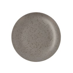 Plato Llano Ariane Oxide Ceru00e1mica Gris u00d8 27 cm (6 Unidades)