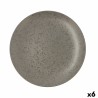 Plato Llano Ariane Oxide Ceru00e1mica Gris (u00d8 31 cm) (6 Unidades)