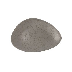 Plato Llano Ariane Oxide Triangular Ceru00e1mica Gris (u00d8 29 cm) (6 Unidades)