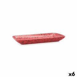 Fuente de Cocina Ariane Oxide Ceru00e1mica Rojo (28 x 14 cm) (6 Unidades)