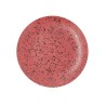 Plato Llano Ariane Oxide Ceru00e1mica Rojo (u00d8 27 cm) (6 Unidades)