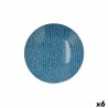 Plato Hondo Ariane Coupe Ripple Ceru00e1mica Azul (20 cm) (6 Unidades)