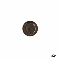 Plato Llano Ariane Decor Ceru00e1mica Marru00f3n (10 cm) (24 Unidades)