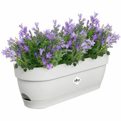 Jardinera Elho  Blanco 50 cm Azul Plástico