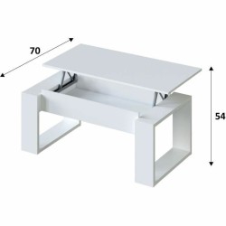 Mesa auxiliar 45-54 x 105 x 55 cm