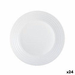 Plato de Postre Luminarc Harena Blanco Vidrio (19 cm) (24 Unidades)