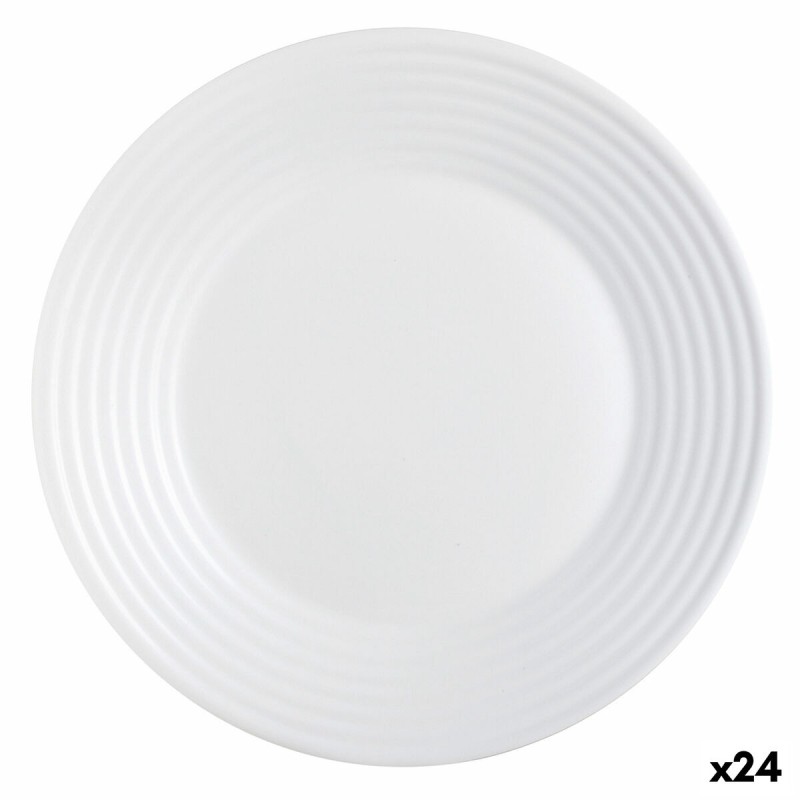 Bajo Plato Luminarc Harena Blanco Vidrio (u00d8 27 cm) (24 Unidades)