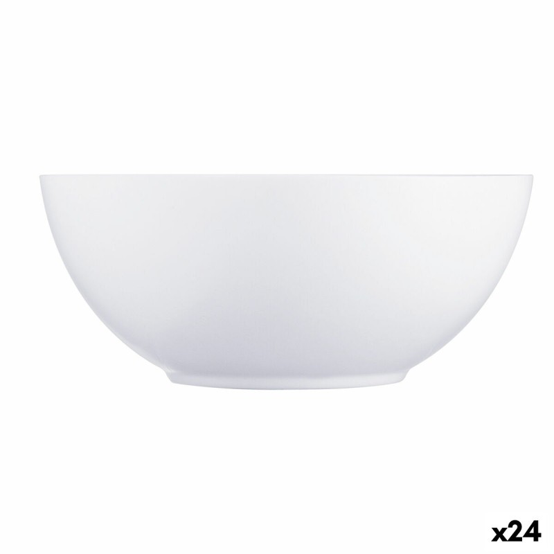 Bol Luminarc Diwali Blanco Vidrio u00d8 18 cm (24 Unidades)