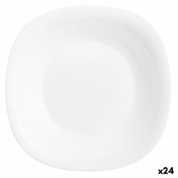 Plato Hondo Luminarc Carine Blanco Vidrio (u00d8 23,5 cm) (24 Unidades)