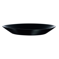 Plato Hondo Luminarc Harena Negro Vidrio (u00d8 23,5 cm) (24 Unidades)