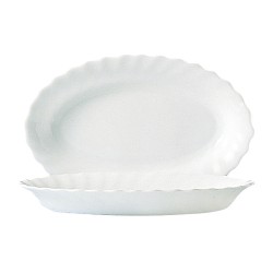 Fuente de Cocina Luminarc Trianon Blanco Vidrio (22 cm) (24 Unidades)