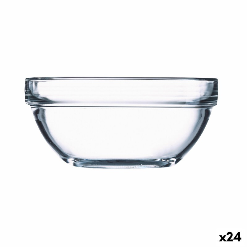 Bol Luminarc Apilable Transparente Vidrio u00d8 14 cm (24 Unidades)