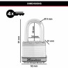 Candado de llave Master Lock (3 Unidades)