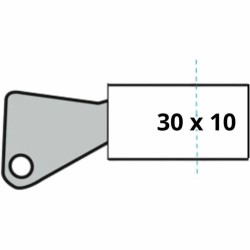 Cilindro de seguridad Yale 30 x 10 mm Latón Puerta de garaje