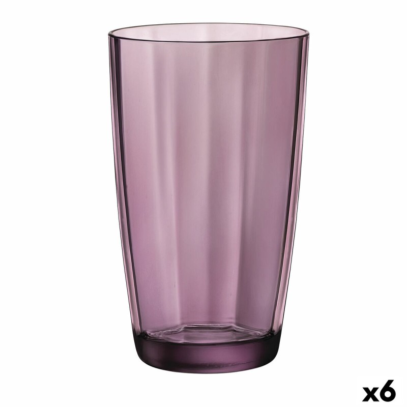 Vaso Bormioli Rocco Pulsar Morado Vidrio (470 ml) (6 Unidades)