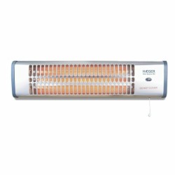 Calefactor Eléctrico de Cuarzo Haeger BH-120.003A Plateado 1200 W