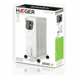 Radiador de Aceite (9 cuerpos) Haeger OH-009.006A Blanco 2000 W