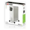 Radiador de Aceite (11 cuerpos) Haeger OH011007A 2500 W Blanco