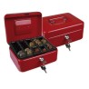 Caja de caudales Q-Connect KF03318 Rojo Aluminio 200 x 160 x 90 mm